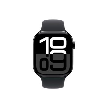 Умные часы Apple Watch Series 10 42 мм, S/M 130-200 мм, Aluminium Case GPS+Cellular, Sport Band, Jet Black